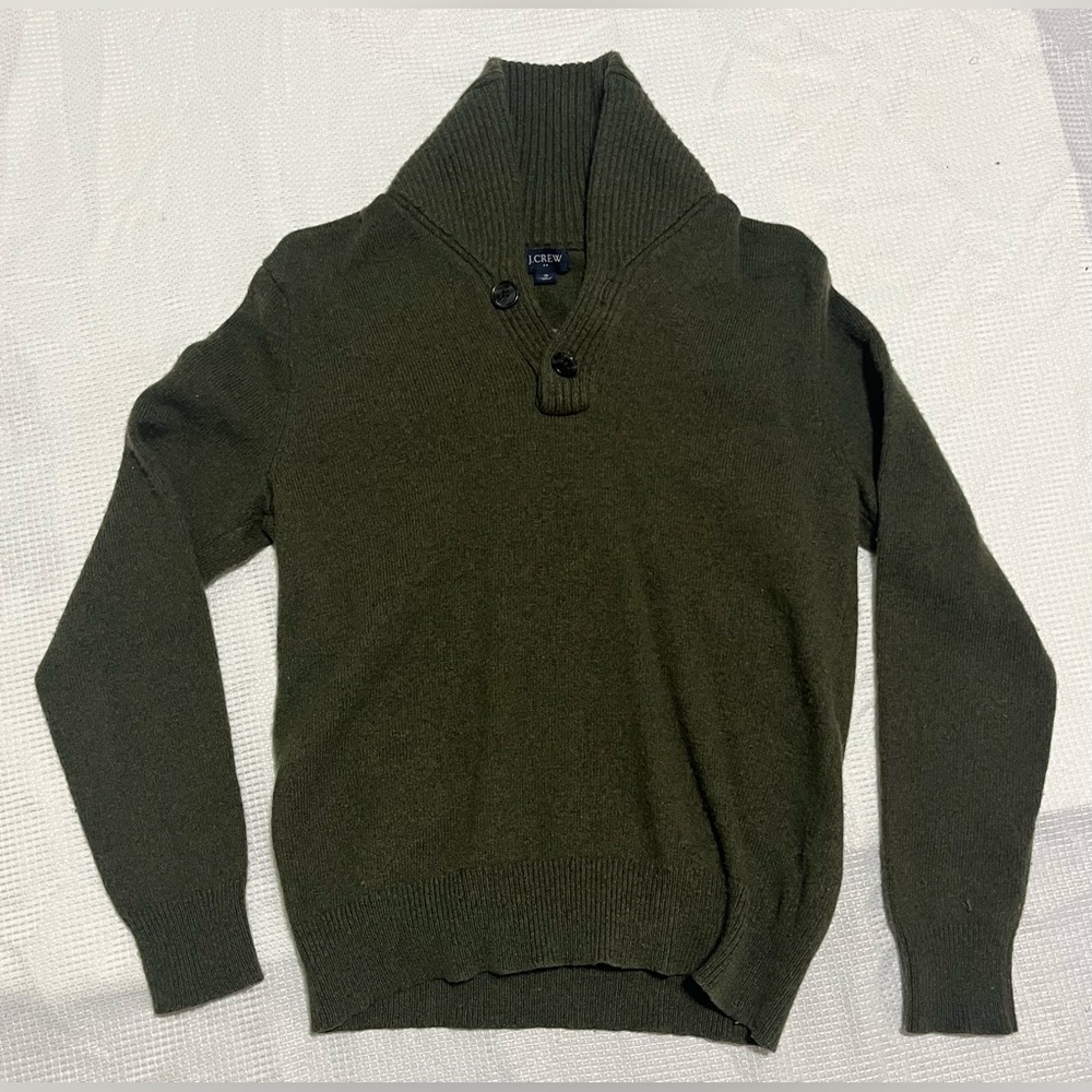 J.Crew Women’s Size Small Wool Blend Green Sweater - Picture 7 of 8